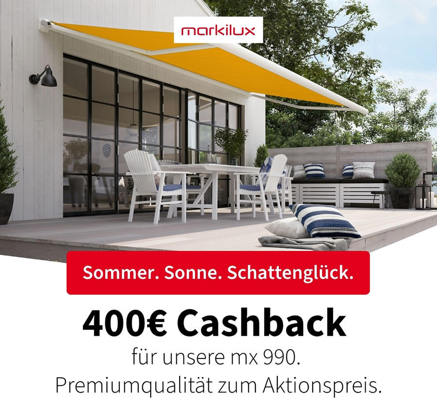 Markilux Aktion, Cashback